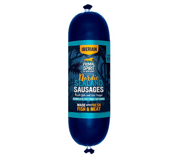 Jūras desa suņiem Nordic Sealand saussage 1kg